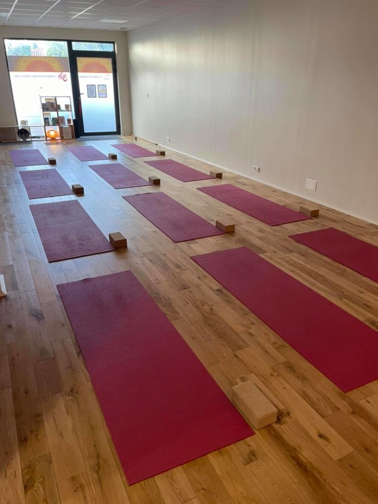 l'espace de pratique de yoga au Cavy Shala à Narbonne