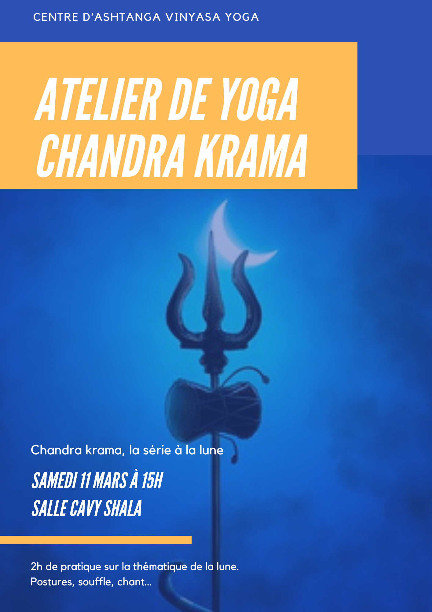 Atelier du samedi 11 mars Chandra Krama