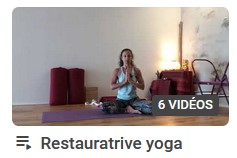 Video on demand, 6 cours de restorative yoga on demand. Par Florence
