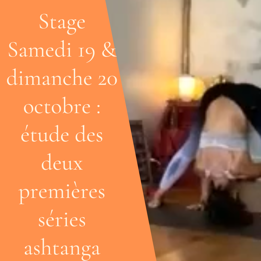 3/ Stage ashtanga vinyasa yoga 1ère et 2ème série