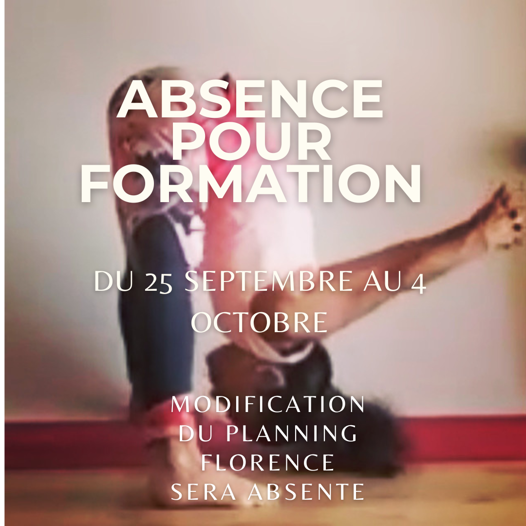 Florence Absente du 25 Septembre au 4 Octobre