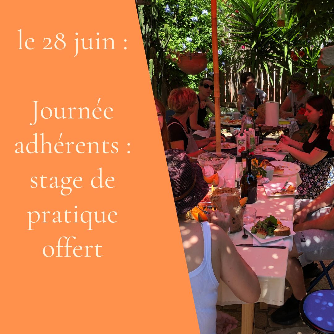 4 – Journée adhérents : stage de pratique offert