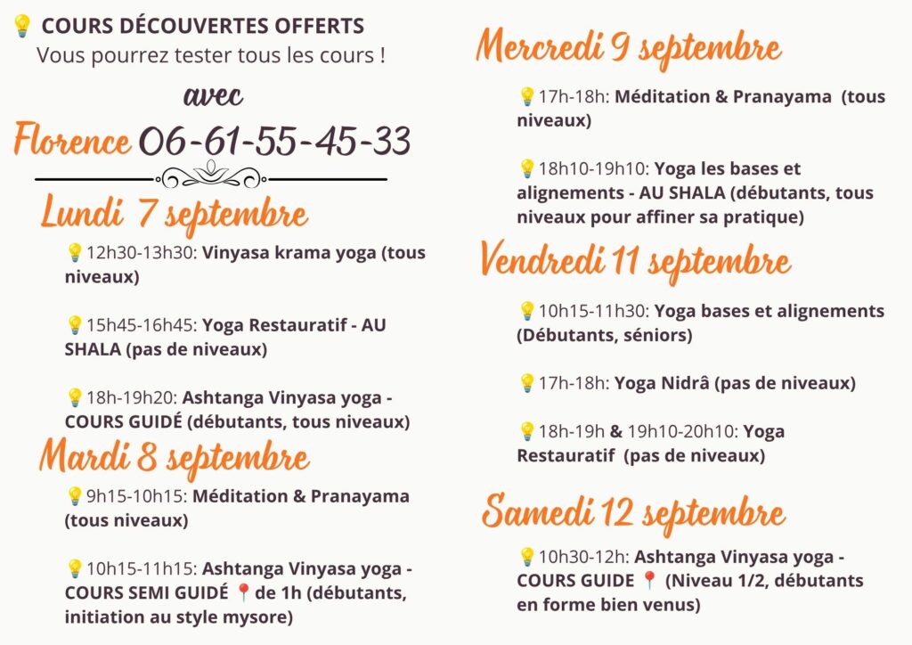 cours découverte avec Florence 