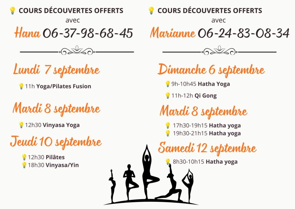 cours découverte avec Marianne et Hana